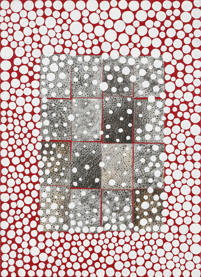 草間彌生 KUSAMA Yayoi 《レペティション A, B》 1996 フォトコラージュ、ペイント、紙 24.3×33.4cm