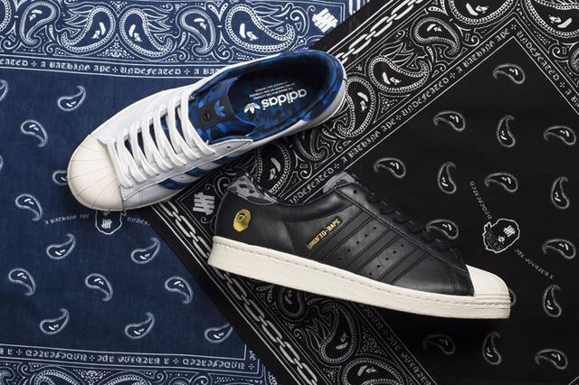 「adidas Consortium Superstar 80v UNDFTD x BAPE(R)」(1万8,000円)