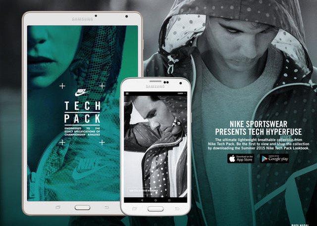最新のコレクションを紹介するiOSアプリ「ナイキ テックパック ルックブック」