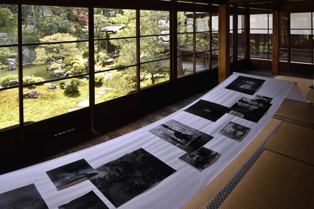 建仁寺・両足院での書院、茶室、庭を使用したロンロン＆インリの作品展示