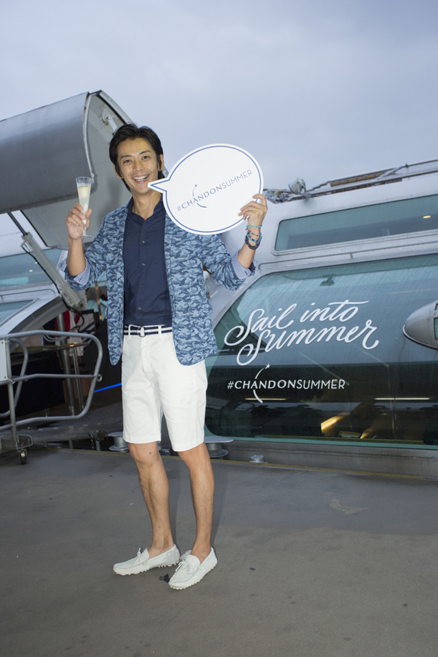 敦士／「シャンドンサマークルーズ」オープニングパーティーイベント「CHANDON SUMMER CRUISE - PARTY ON THE BOAT ! 」開催