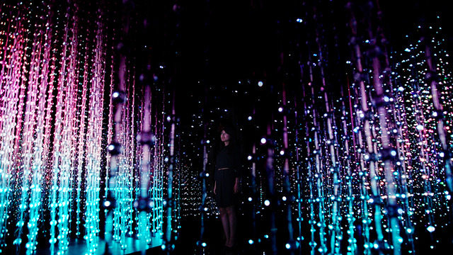 チームラボの「teamLab Exhibition, Walk through the Crystal Universe」が銀座で開催