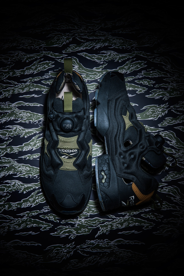 リーボッククラシックの「インスタポンプフューリー」からニューモデル「Instapump Fury Tiger Camo」（1万8,800円）が発売