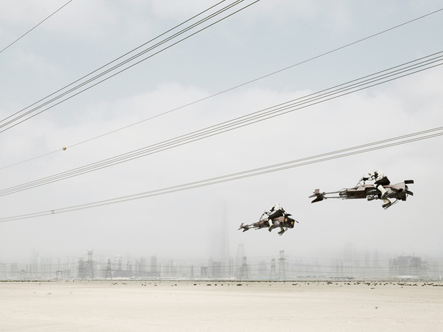 Dark Lens, Two Speeder Bikes, Dubai, 2009