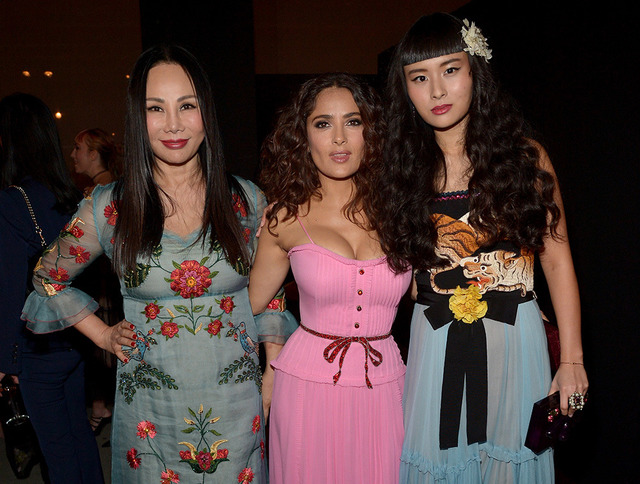 Eva Chow , Salma Hayek and Asia Chow