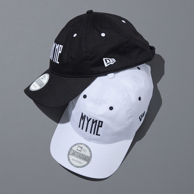 ミハラヤスヒロの新ライン「MYne」が、ニューエラとのコラボレーションキャップ（8,500円）を先行発売