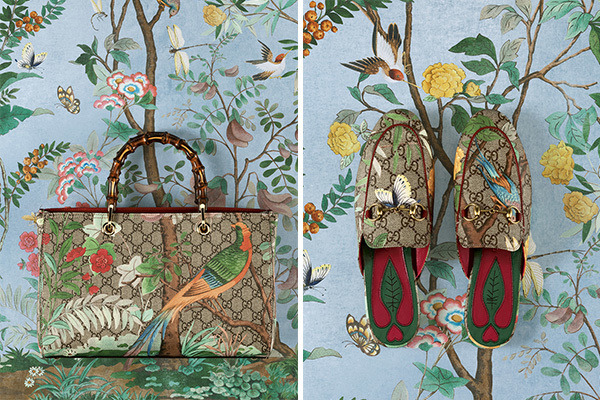 グッチが16SSコレクションに登場した新作プリント「Gucci Tian」をフィーチャーしたカプセルコレクションを発売