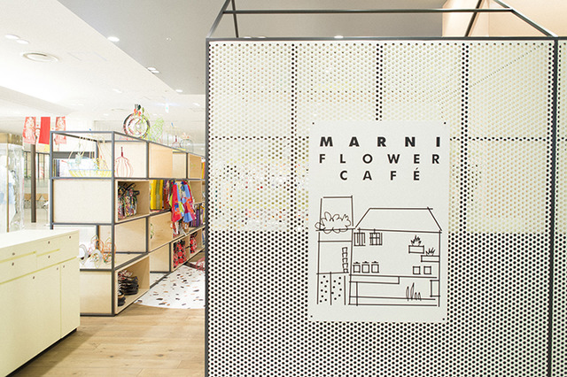 阪急うめだ本店3階にオープンした「MARNI FLOWER CAFE」