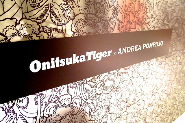 「オニツカタイガー×アンドレア・ポンピリオ」の期間限定ショップ（伊勢丹新宿店本館3階リ・スタイルスポーツ）