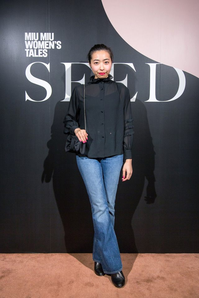 ミュウミュウの新作ショートフィルム『SEED』上映会に主演の安藤サクラ、萬波ユカ、emmaらが来場