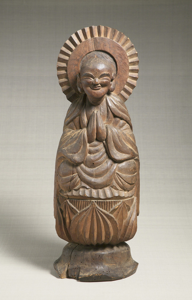 地蔵菩薩像　木喰明満　江戸時代　1801 年　69.6×23.9×19.4cm〔1924年蒐集〕