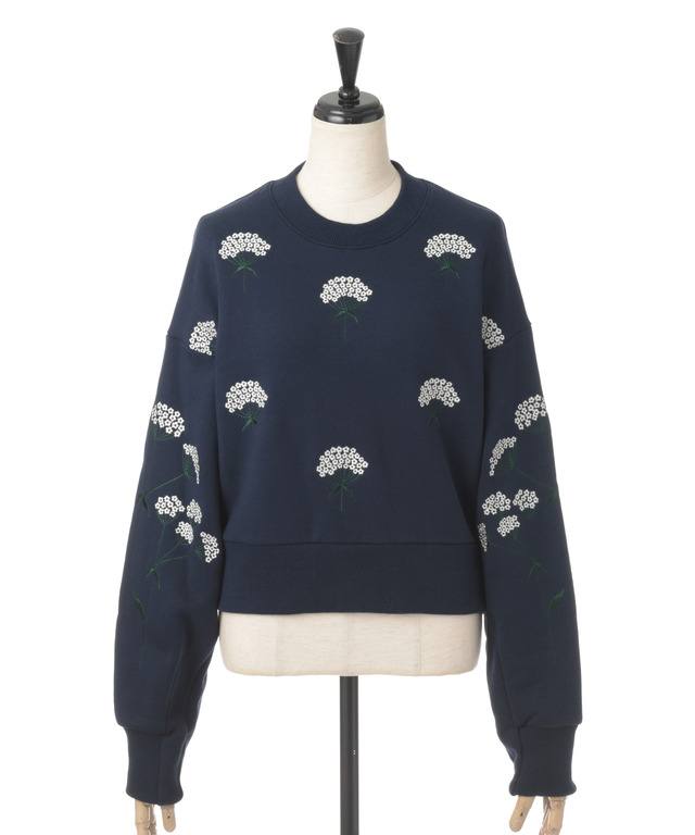 Embroidery Sweatshirt／mame *三越伊勢丹限定カラー