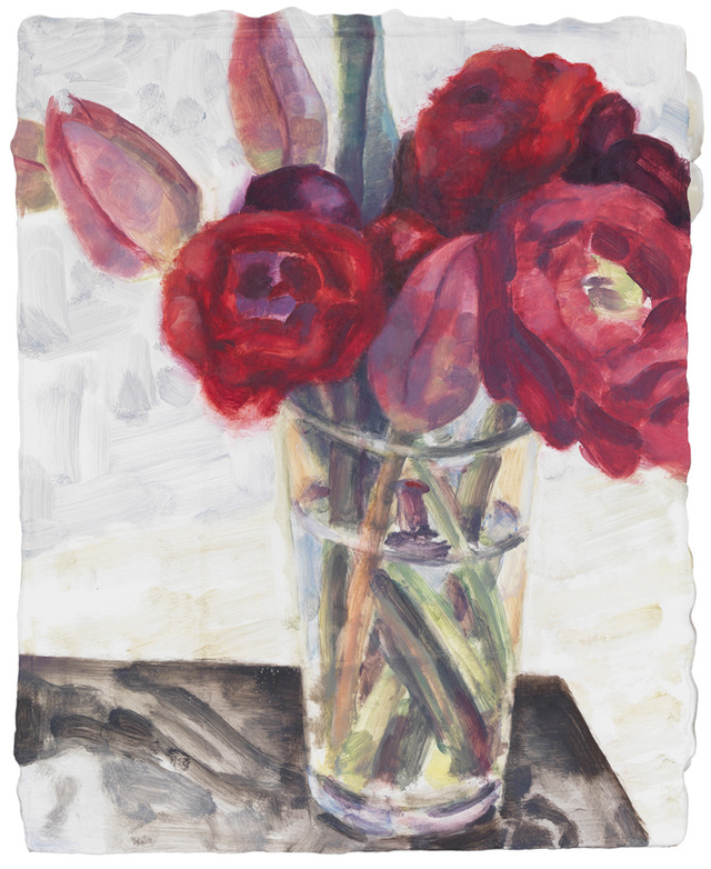 「Flowers, Berlin」 2010　板に油彩　25.4×20.3cm