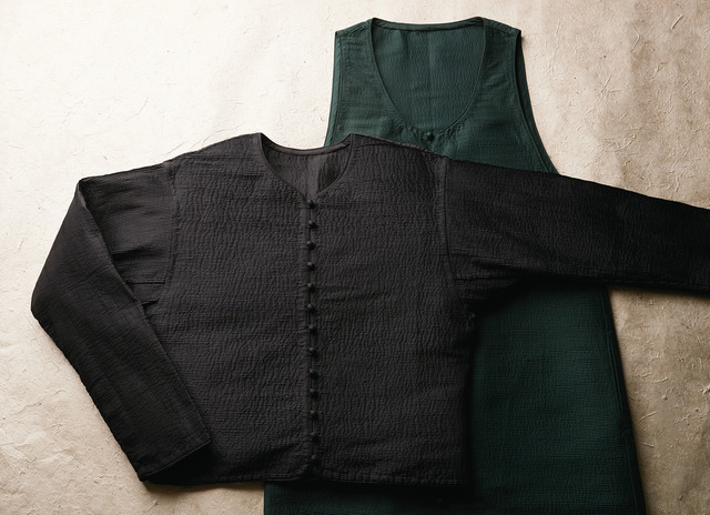 HaaT/AOYAMA限定アイテム“HORIZONTAL SILK PINTUCKING”