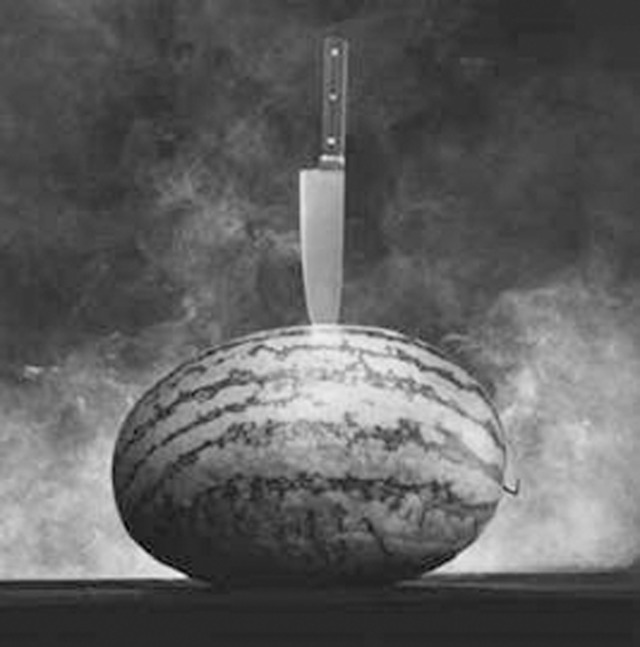 Watermelon with Knife, 1985 Gelatin Silver Print