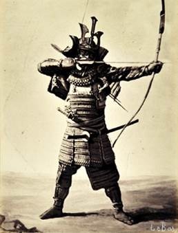 アポリネール ル バ 《日本の武者》 1864年、 鶏卵紙