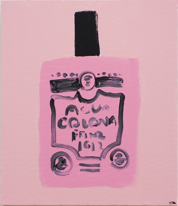 Pink perfume bottle | Acrylic on canvas | 2016