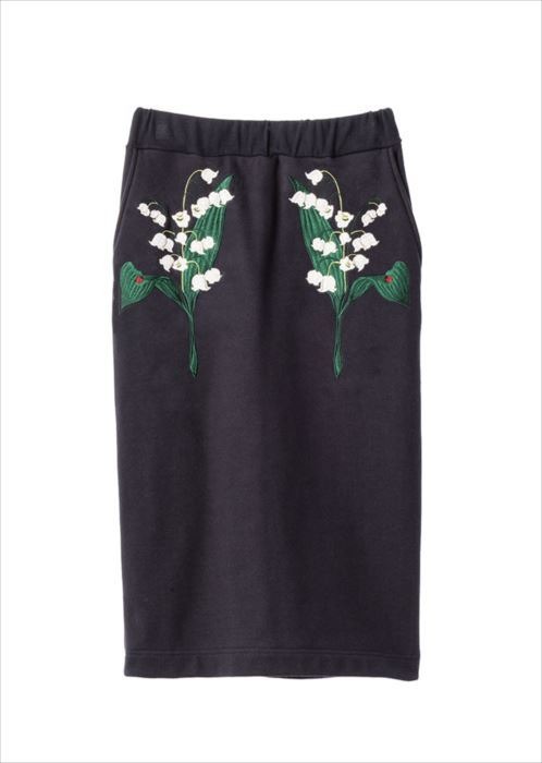 ミュベール10周年記念の「MUGUET～スズラン」をモチーフにしたカプセルコレクション SKIRT（3万2,000円）