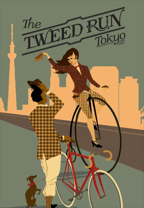 「Tweed Run Tokyo 2017」と「Tweed Run Bishu・Nagoya 2017」が開催