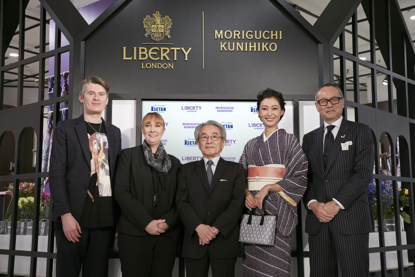 「LIBERTY LONDON × MORIGUCHI KUNIHIKO」オープニングセレモニーの様子