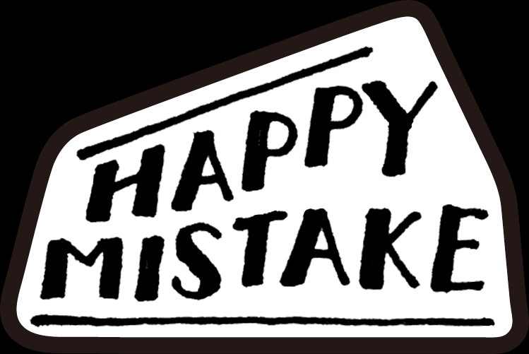 「ワッペン（アイロン接着）小『HAPPY MISTAKE』」（800円）