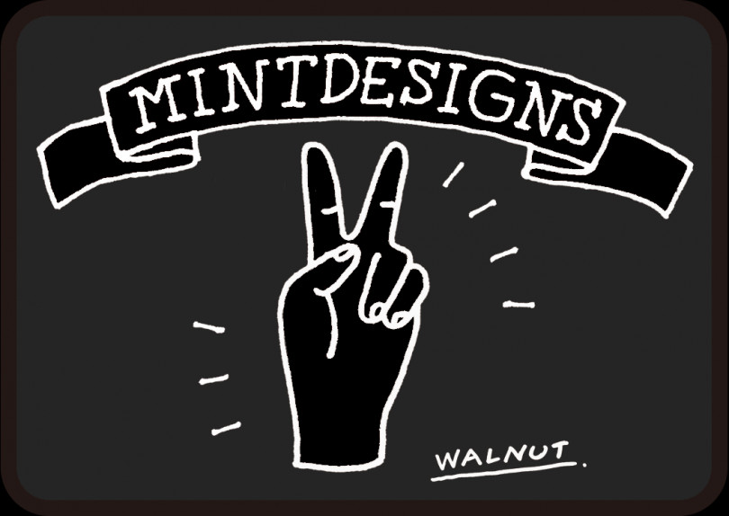 「ワッペン（アイロン接着）小『MINTDESIGNS』」（900円）