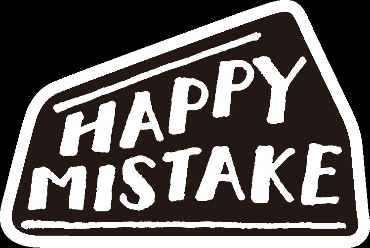 「ワッペン（アイロン接着）小『HAPPY MISTAKE』」（800円）