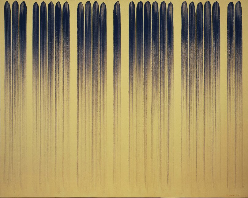 李禹煥「線より」1979 年 カンヴァスに顔料 181x227 cm