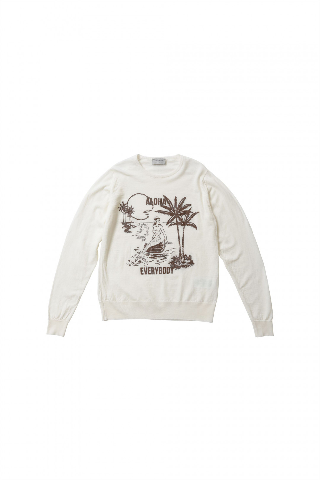 「JOHN SMEDLEY×bp mermaid ptニット」エクリュ（4万6,000円）