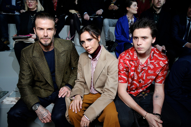 デビッド・ベッカム（David Beckham）、ヴィクトリア・ベッカム（Victoria Beckham）、ブルックリン・ベッカム（Brooklyn Beckham）