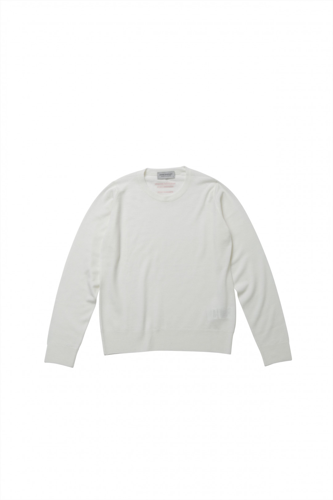 「JOHN SMEDLEY×bp back ptニット」エクリュ（4万6,000円）