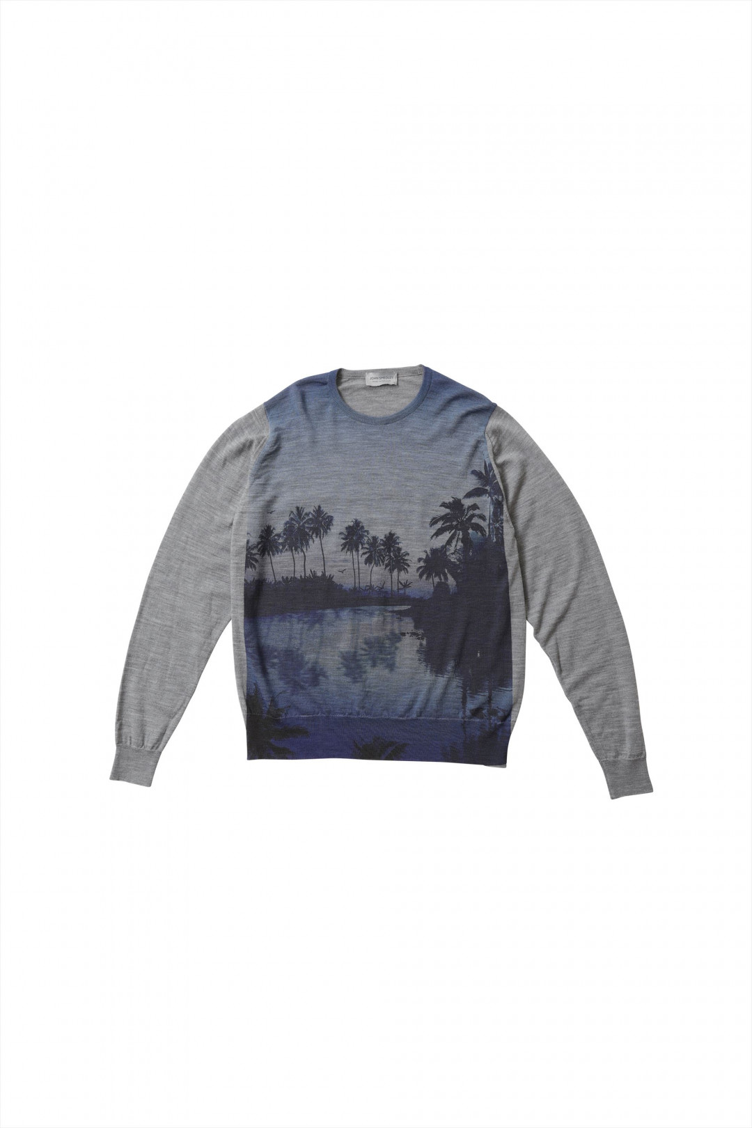 「JOHN SMEDLEY×bp hawaiiニット」グレー（4万6,000円）※1月24日展開予定