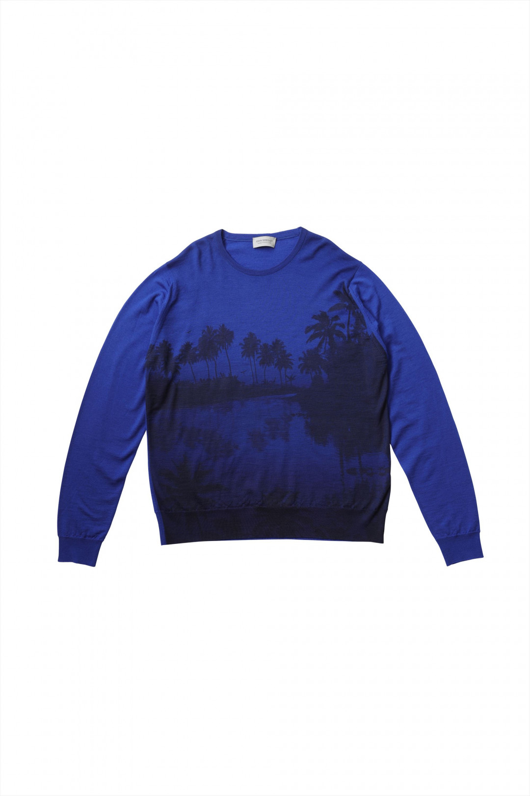 「JOHN SMEDLEY×bp hawaiiニット」ブルー（4万6,000円）※1月24日展開予定