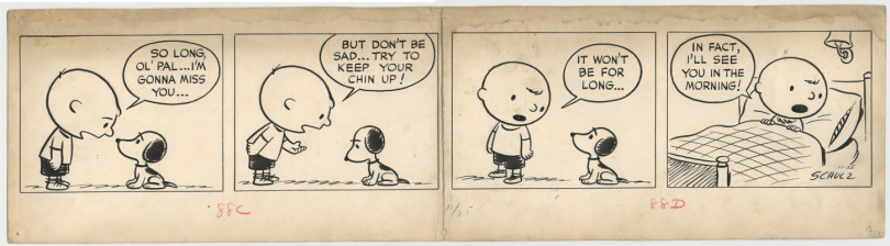 「ピーナッツ」原画 1950年11月25日