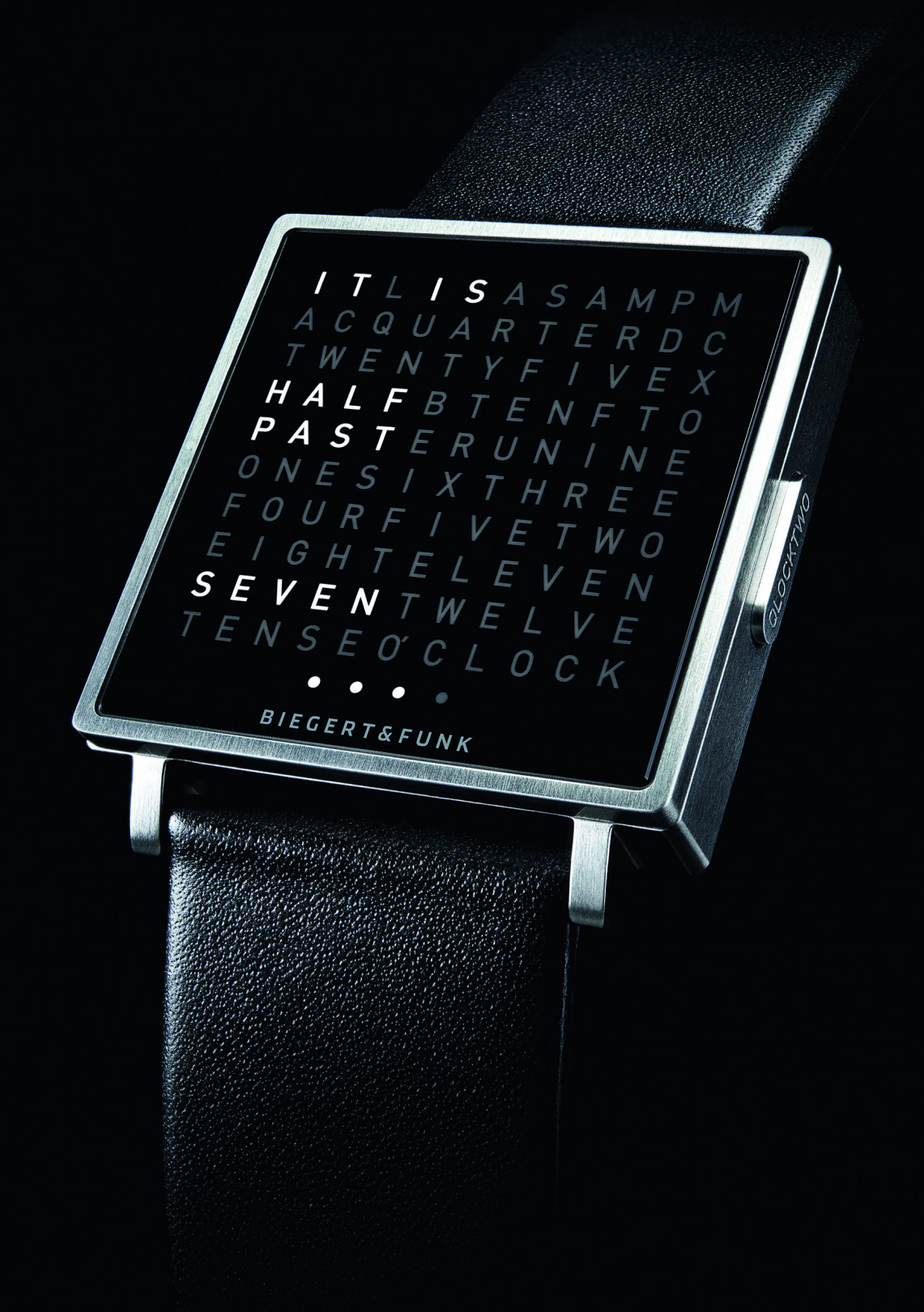 「QLOCKTWO W Brushed」