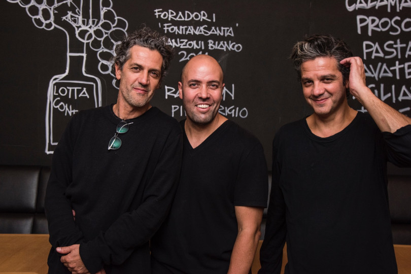 フラテリパラディソのオーナー Enrico Paradiso、Marco Ambrosino、Giovanni Paradiso