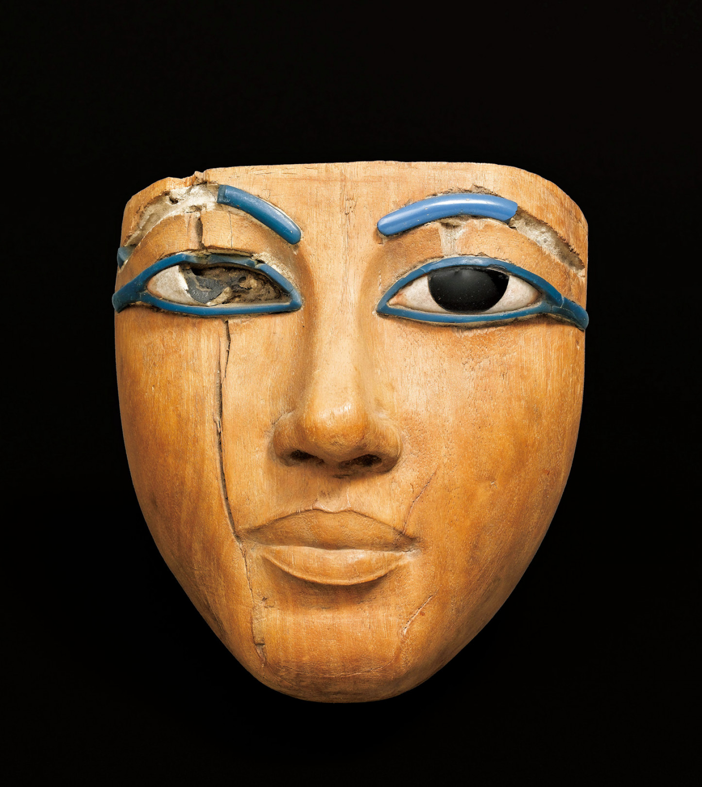 《棺に由来するマスク》新王国時代、第18王朝、アメンへテプ3世の治世（前1391-前1353年） エジプト出土