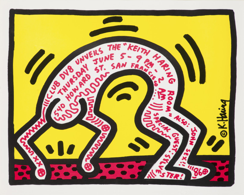 ポスター「Club DV8 Unveils the Keith Haring Room」1986