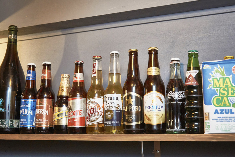ビールはメキシコと日本のものを合わせて7種類用意