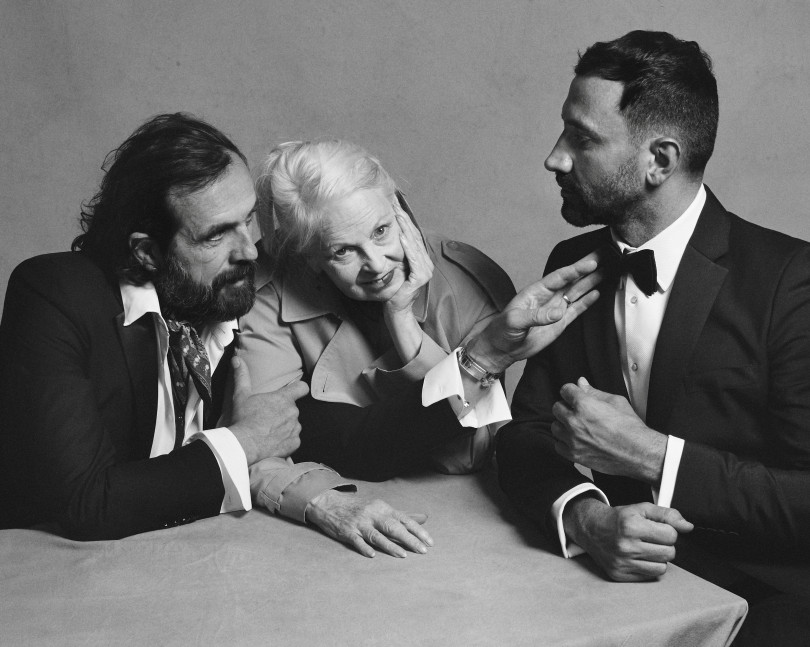 Portrait of Riccardo Tisci, Vivienne Westwood and Andreas Kronthaler