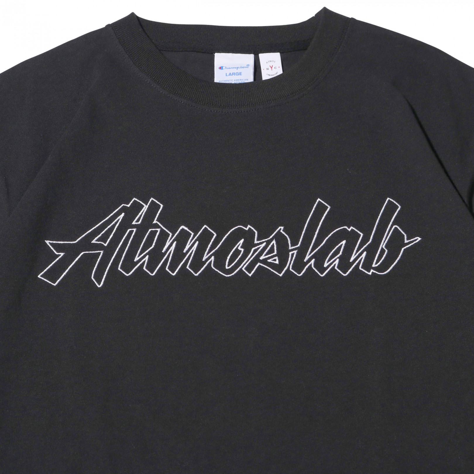 「CHAMPION x ATMOS LAB BIG LOGO T-SHIRT」（6,000円）