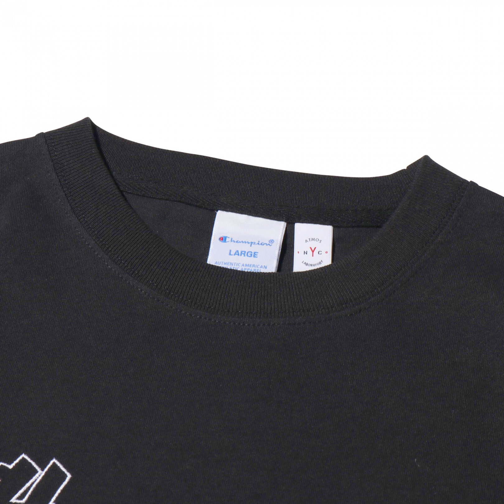 「CHAMPION x ATMOS LAB BIG LOGO T-SHIRT」（6,000円）