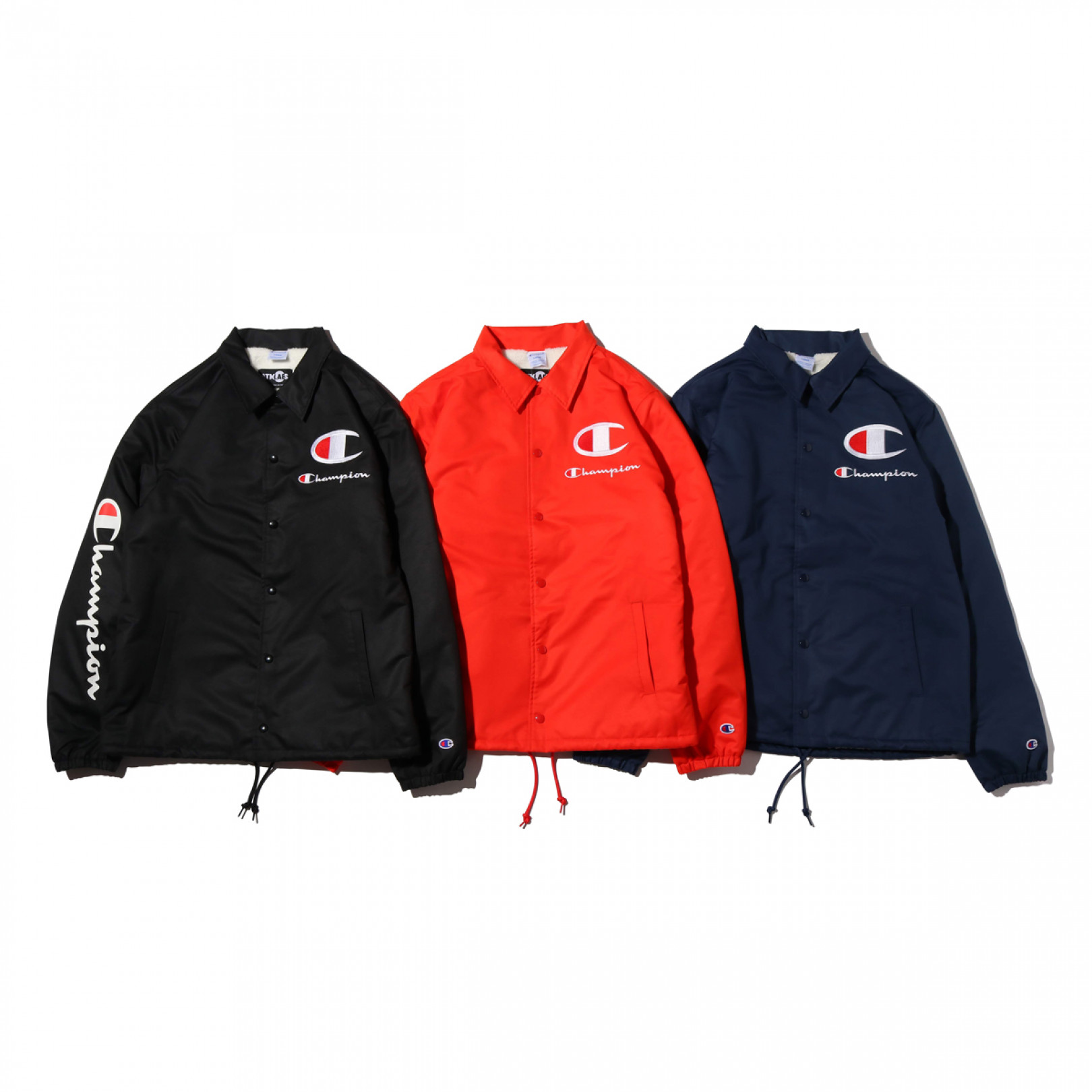 「CHAMPION x ATMOS LAB BOA COACH JACKET」（1万4,000円）