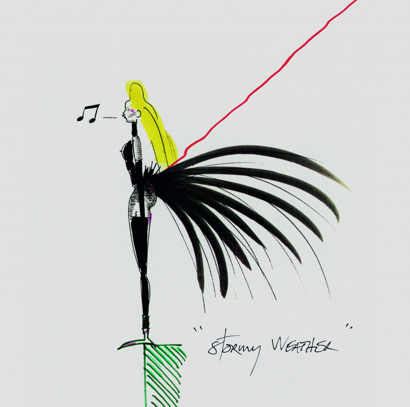 Vanessa Paradis for Coco, CHANEL, sketch, Paris, 1993 © Jean-Paul Goude