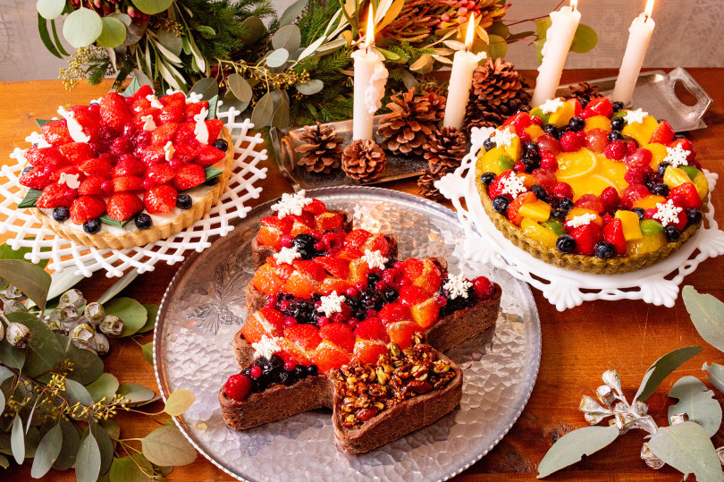 キル フェ ボン、クリスマスタルトの予約受付開始! フルーツたっぷり3種類のタルトがクリスマスを彩る