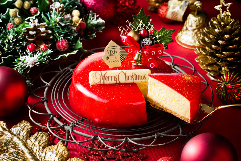 「プレミアムチーズタルト いちごのクリスマスパーティー」（2,037円）※12月21日～25日までの販売