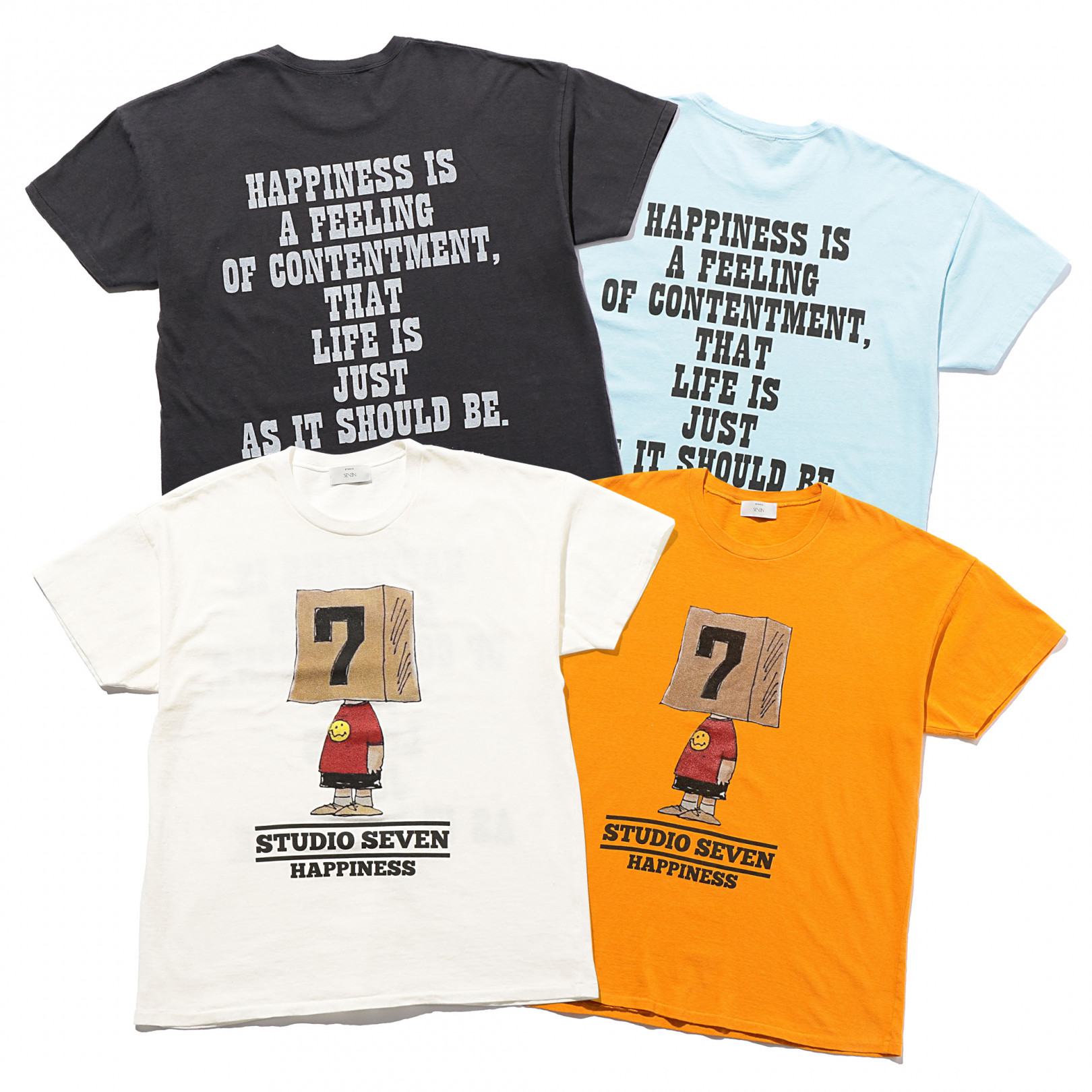 sKetChboOok3 HAPPINESS T-shirt（各1万2,000円）