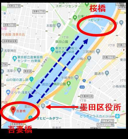 「ファスナーの船」運航図