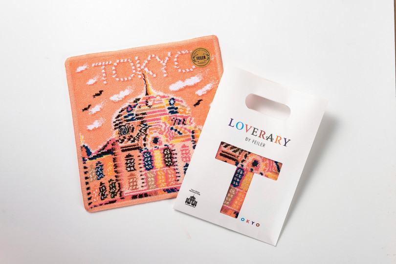 ラブラリー バイ フェイラー「ハンカチ『LOVERARY TOKYO SUNSET』」（税込2,160円）
