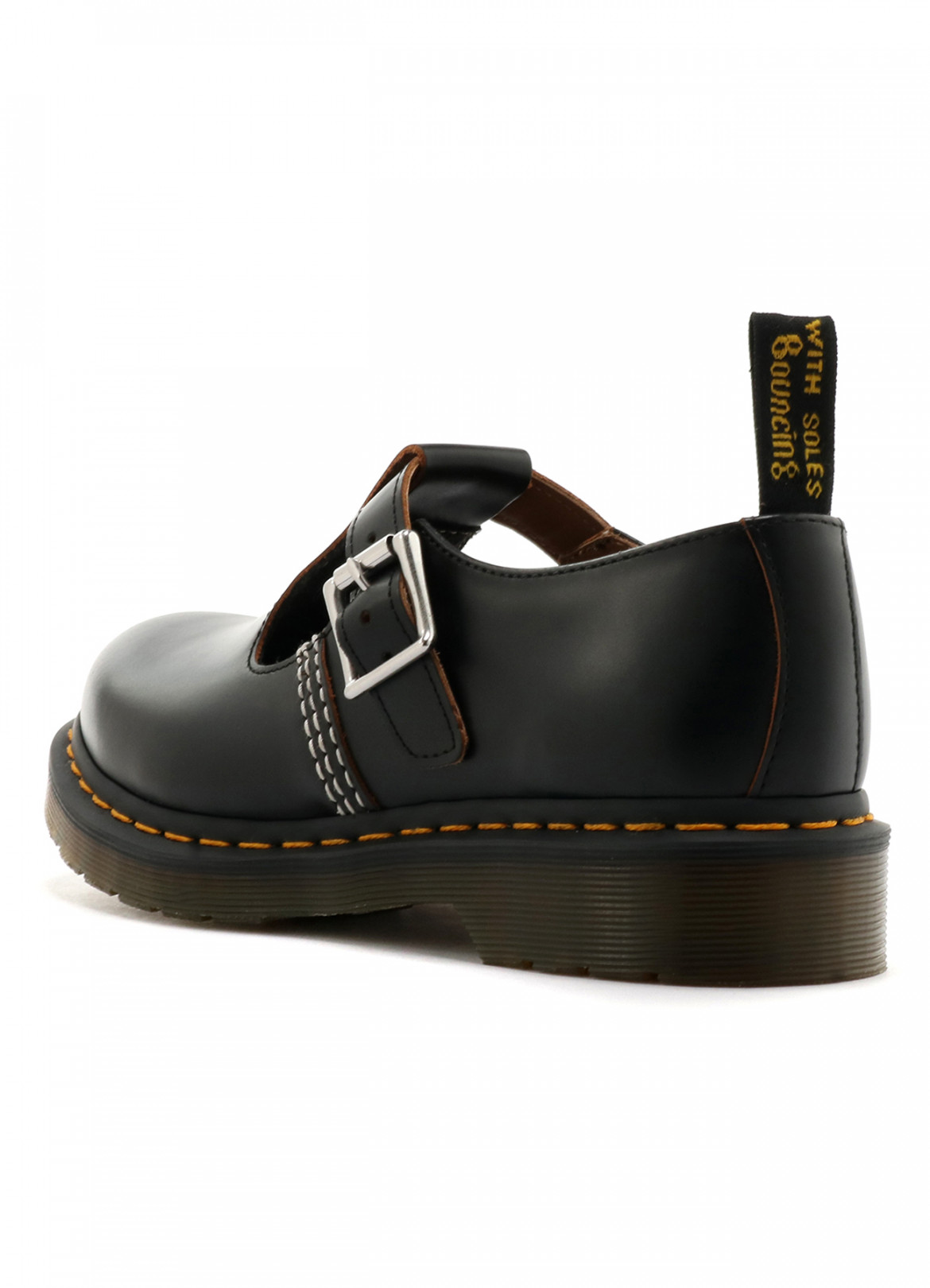 「Y’s Dr. Martens POLLEY T-BAR STRAP SHOES」（ブラック／3万8,000円）